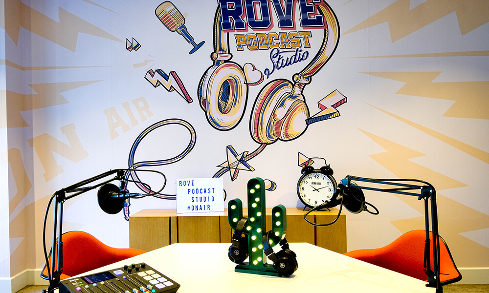 Rove podcast studio