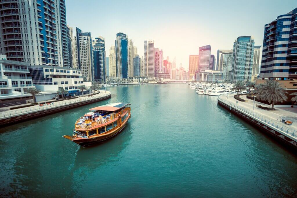 Dinner cruises on The Dubai Marina