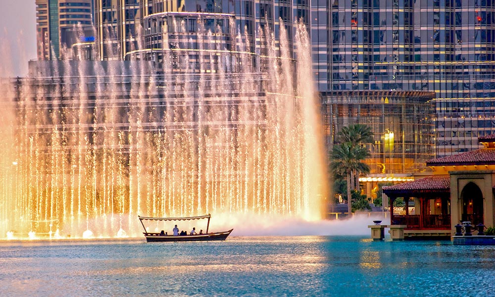 The Dubai Fountain - Nearby Rove Downtown Dubai