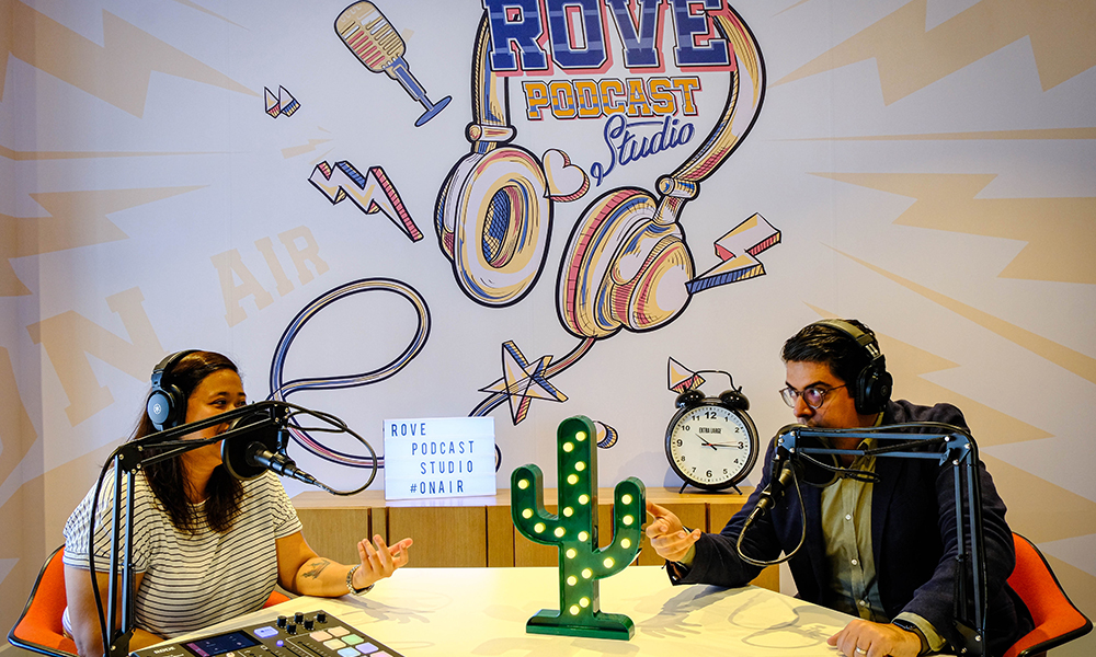 Rove podcast studio